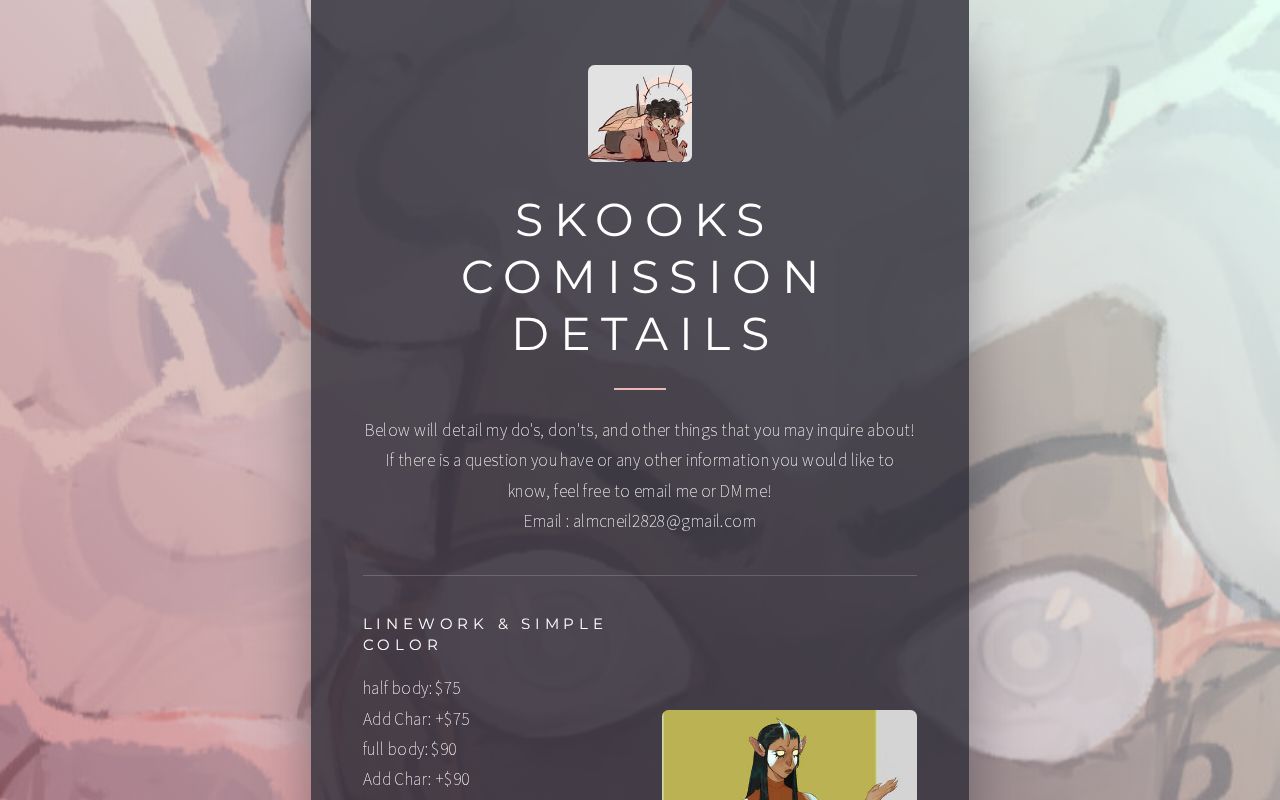 Commission Card